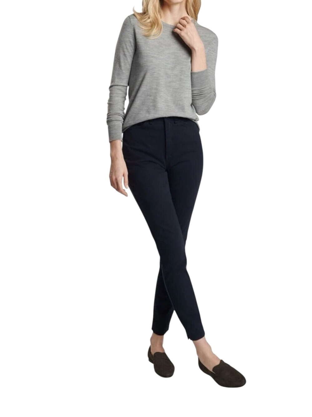 Peter Millar Karlie Stretch Sateen Golf‎ Pants Navy Blue 14